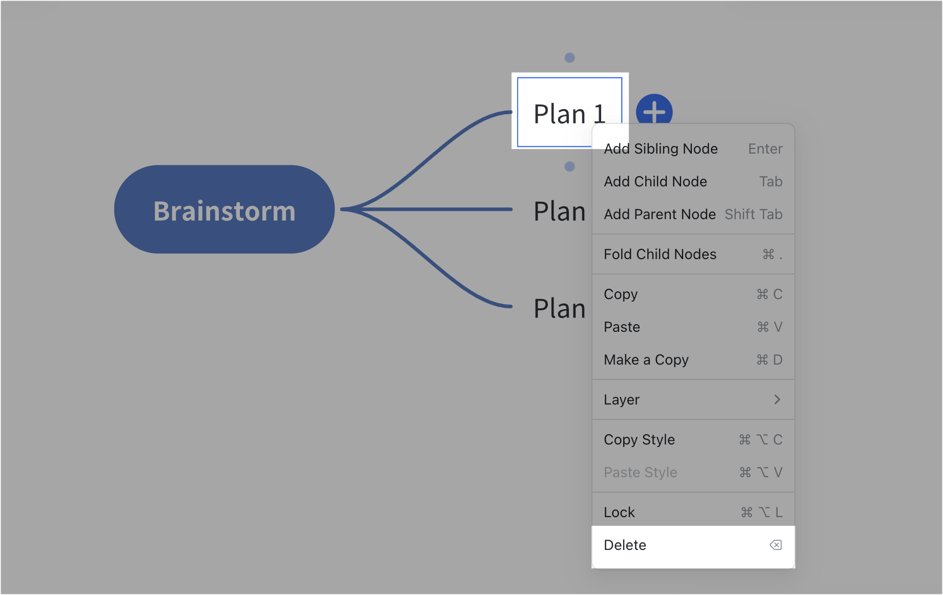 Insert mind maps to a board