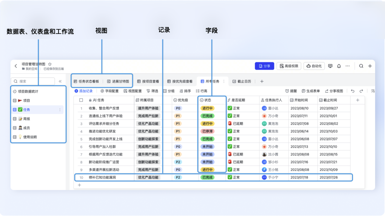 快速上手多维表格