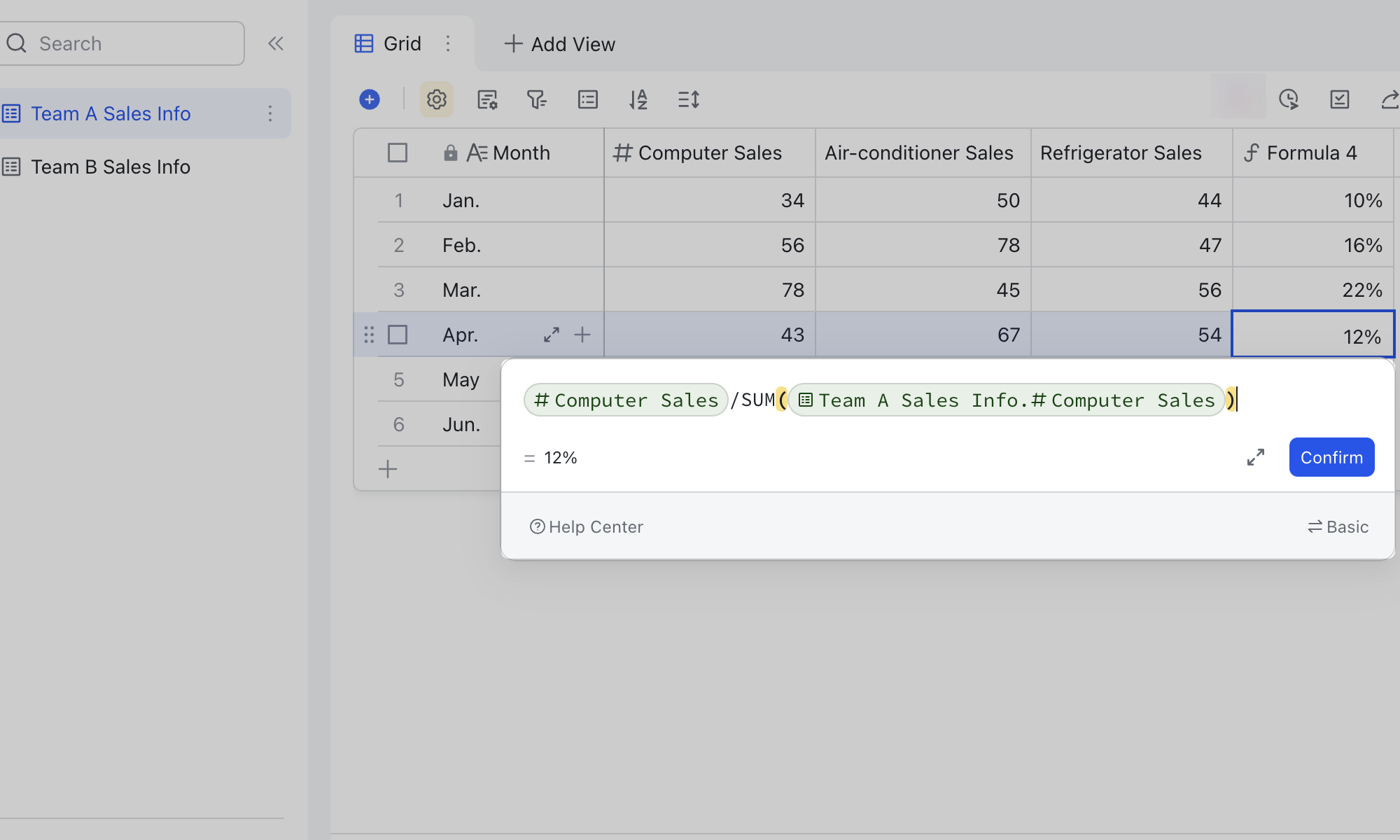 Reference data in formula fields in Base