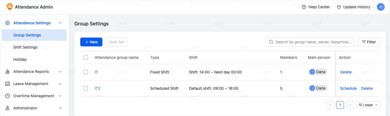 Admin | Set up offsite attendance