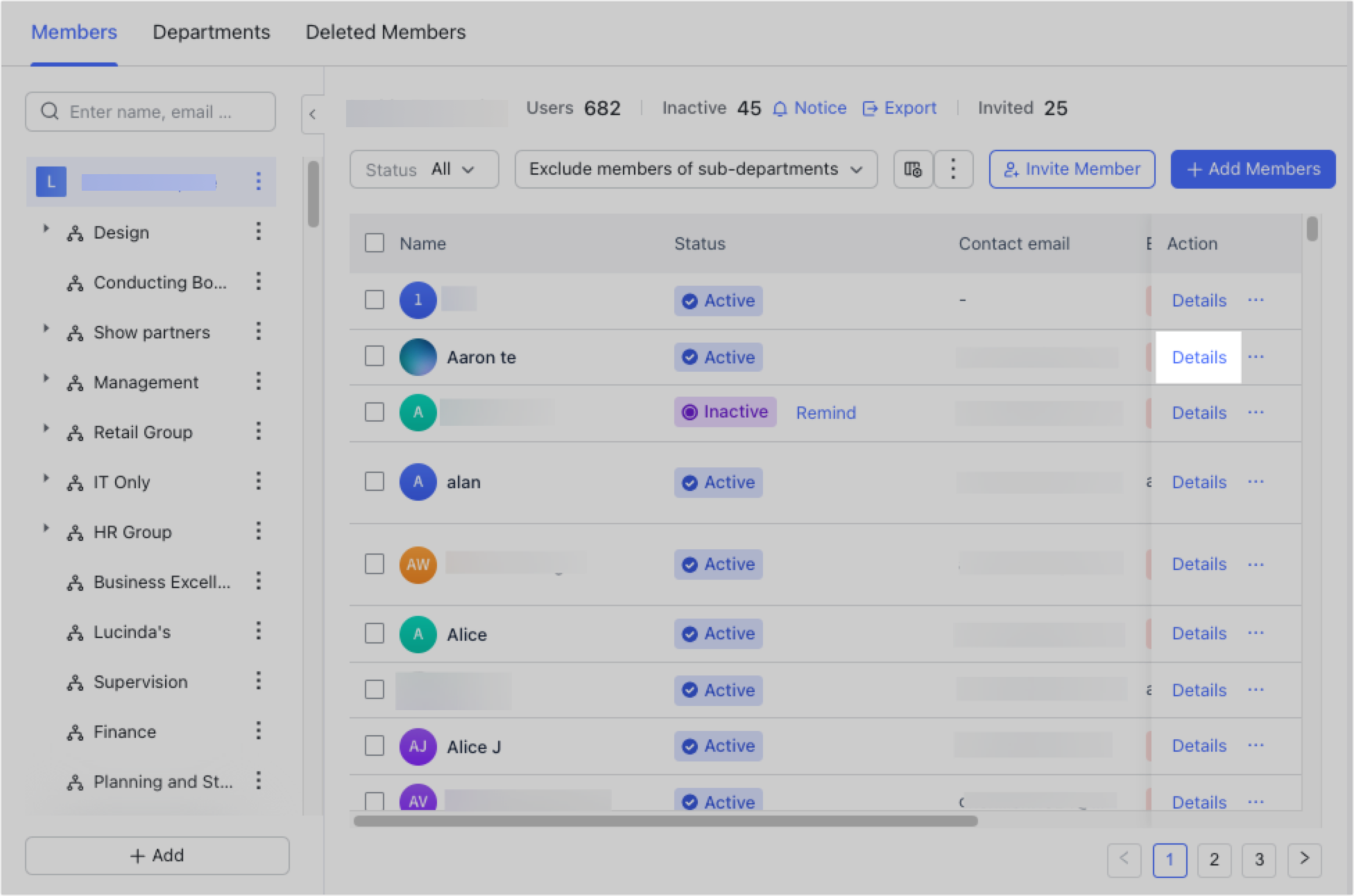 Admin | Assign business email addresses to members