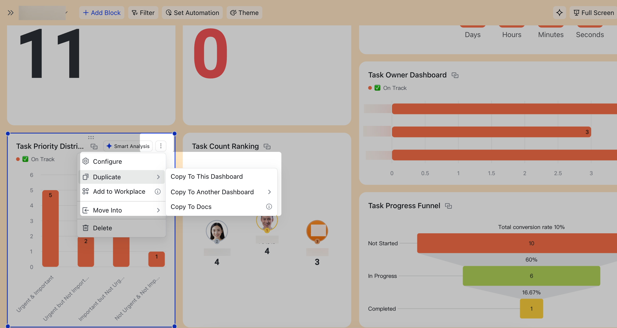 V7.68 Insert dashboard charts into Docs with automatic data sync for ...