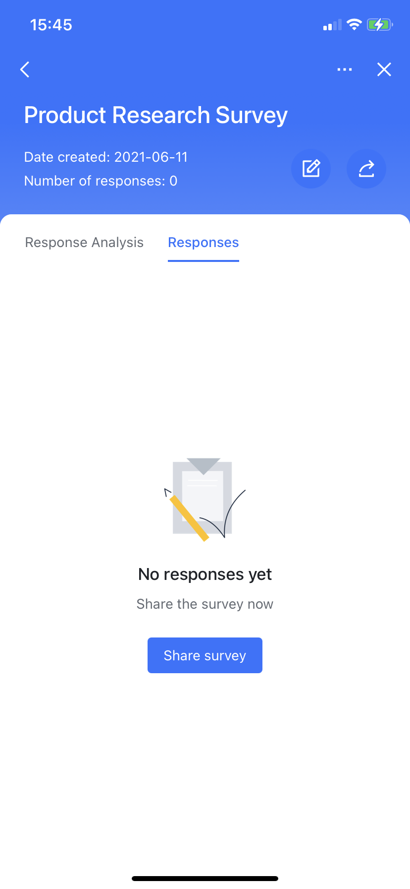 Use Feishu Survey on mobile