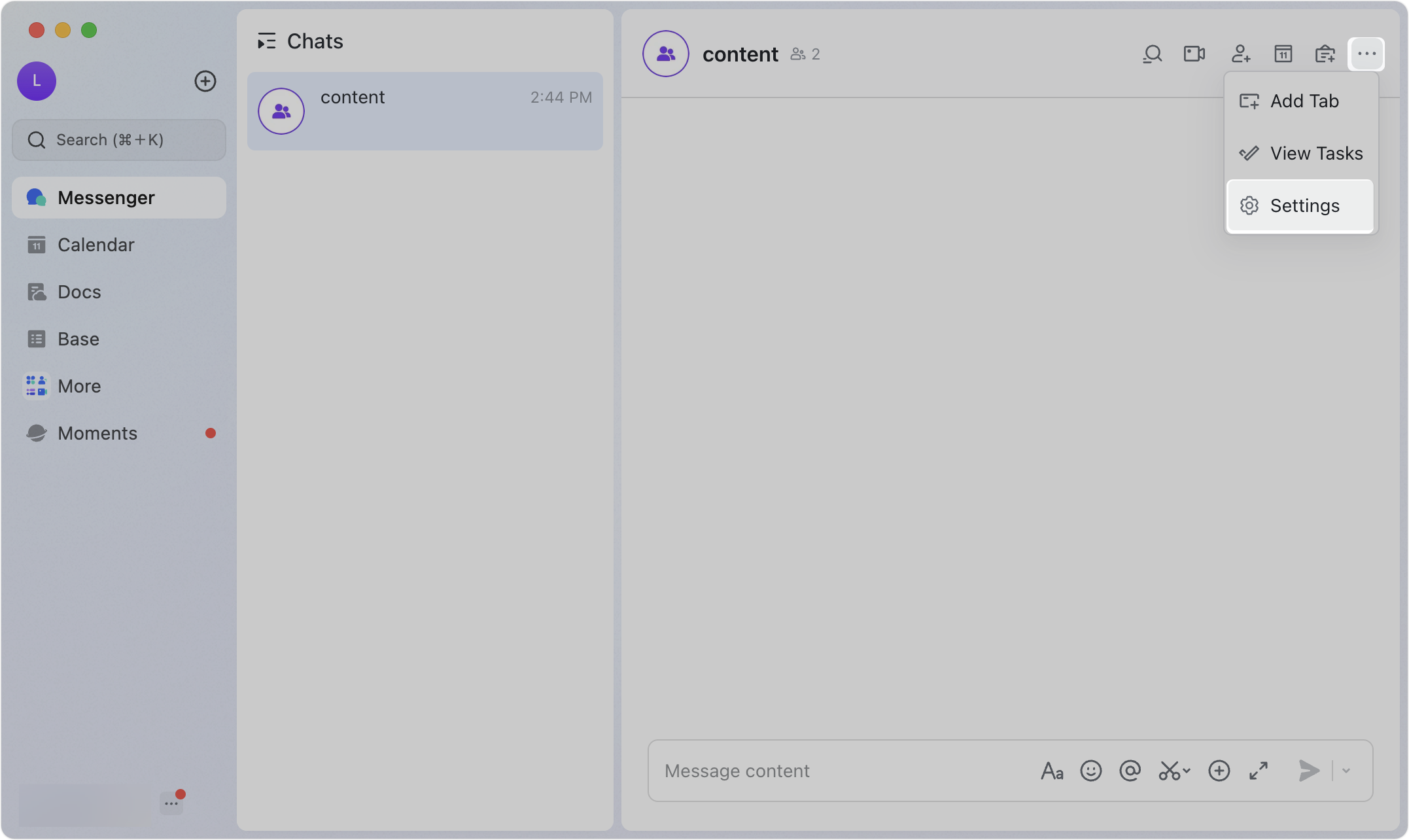 Create a group chat