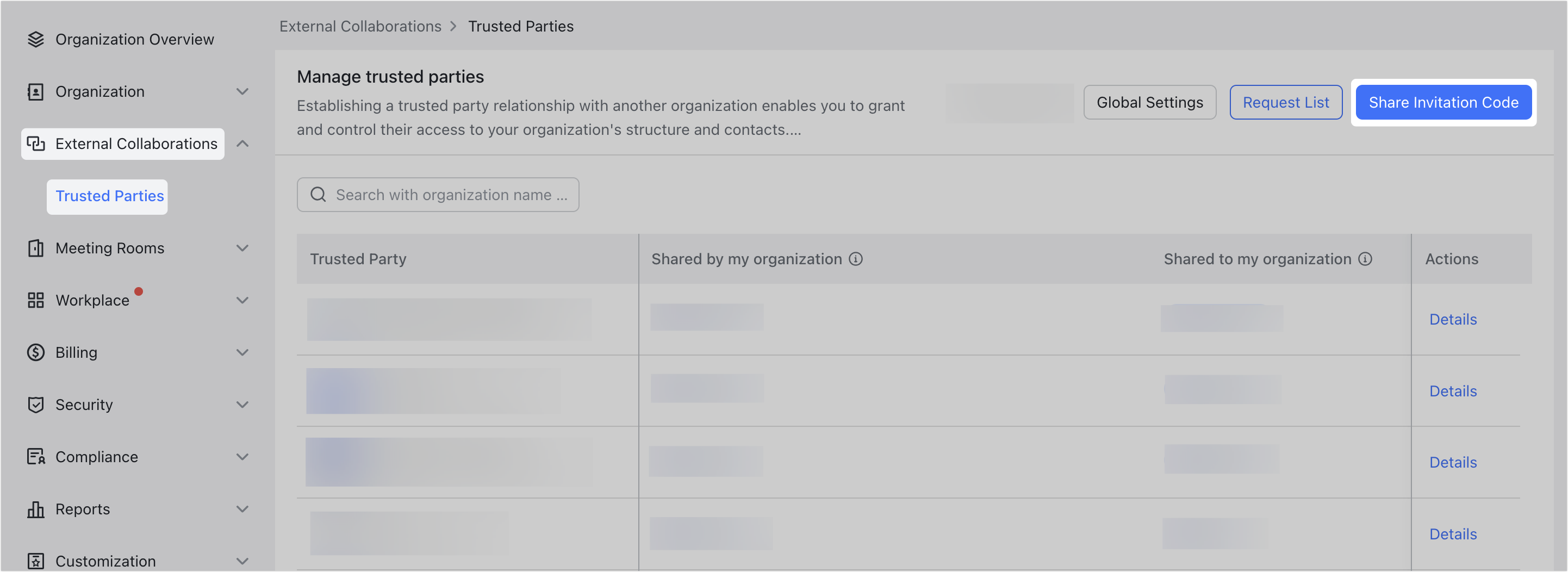Admin | Establish trusted parties between Feishu and Lark