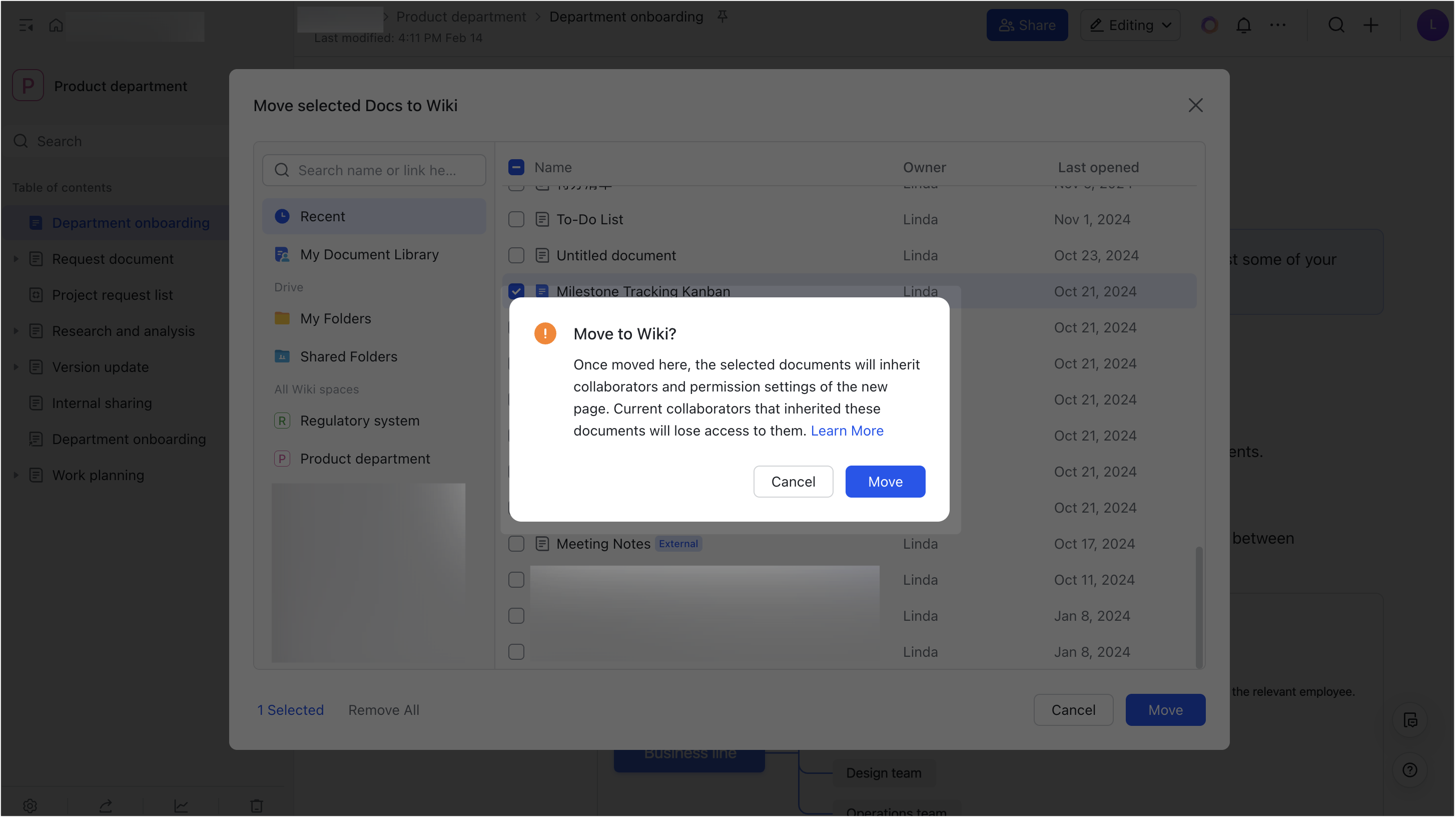 Move documents to Wiki