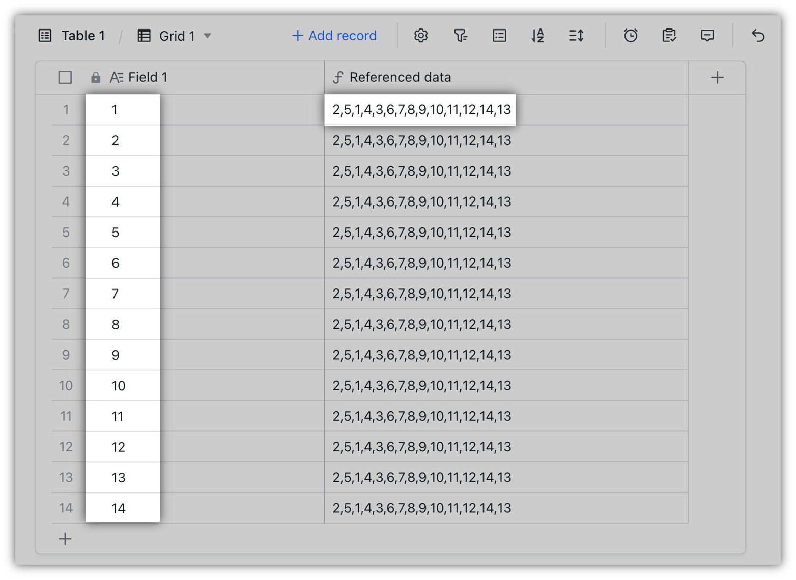 Reference data in formula fields in Base
