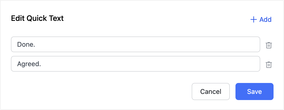 Leave review comments in approvals and set up quick text