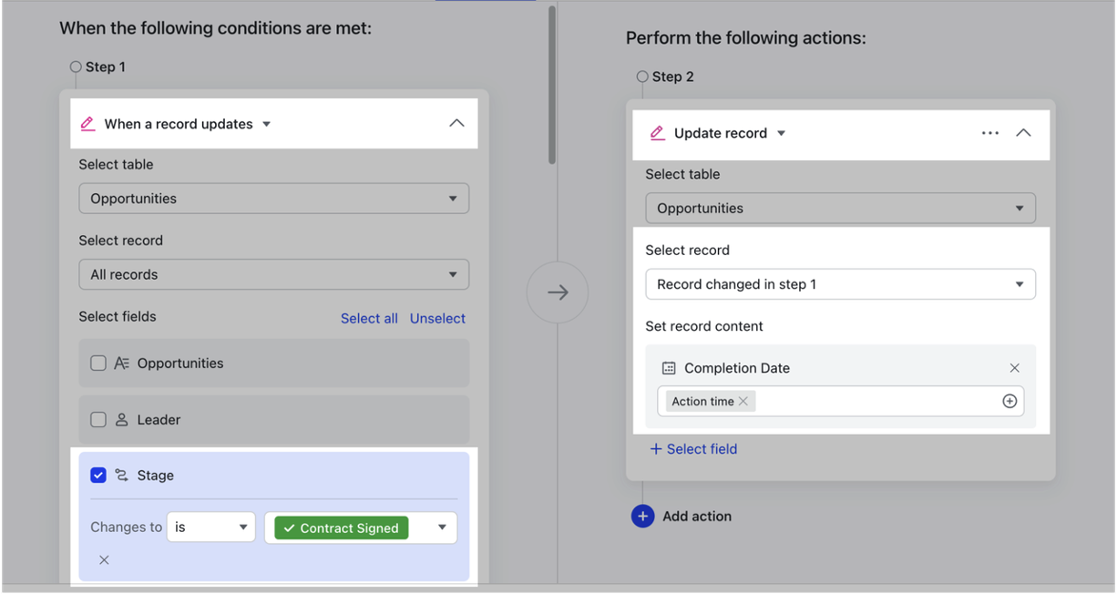 Use flow fields in Base