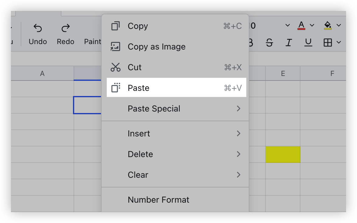 Set clipboard permissions in Sheets
