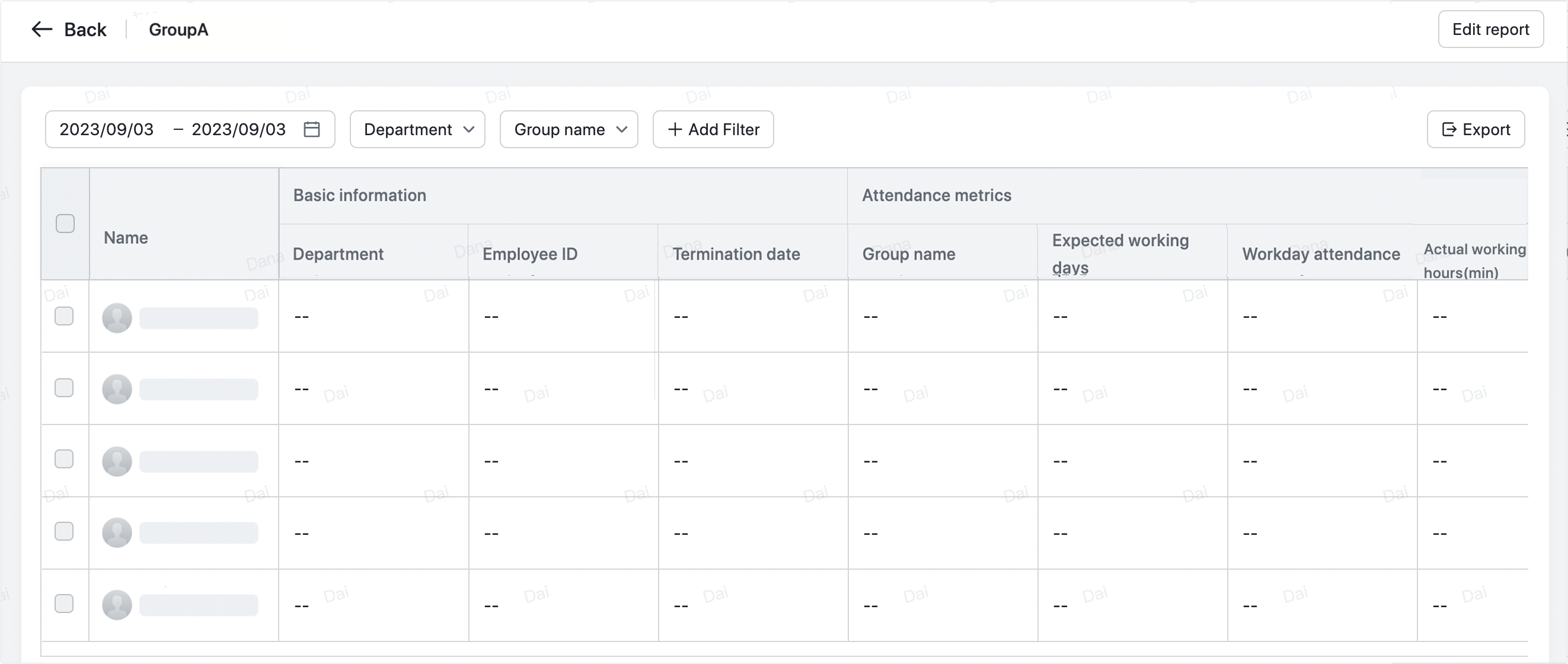 Admin | View and manage attendance reports