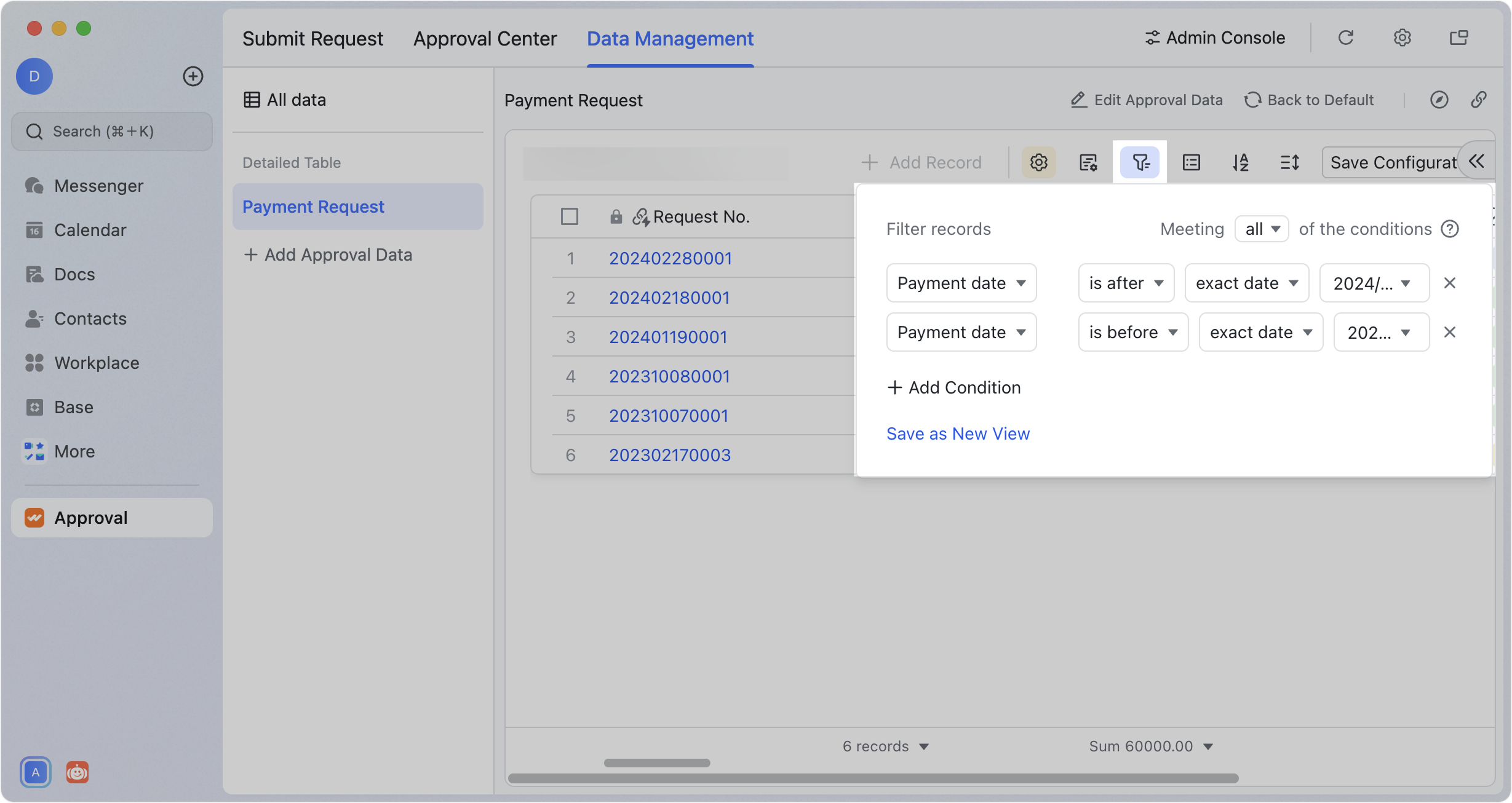 Sync data to Base from Feishu Approval