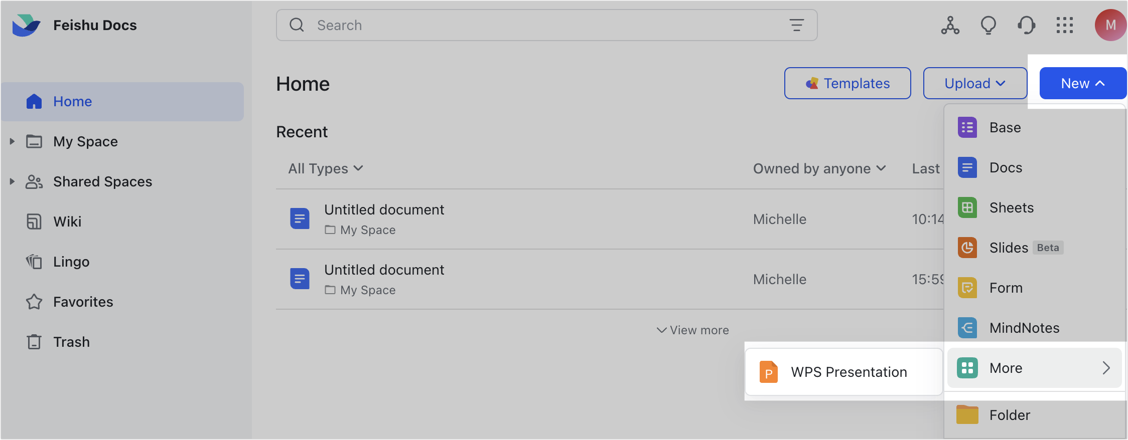 Create and manage WPS presentations