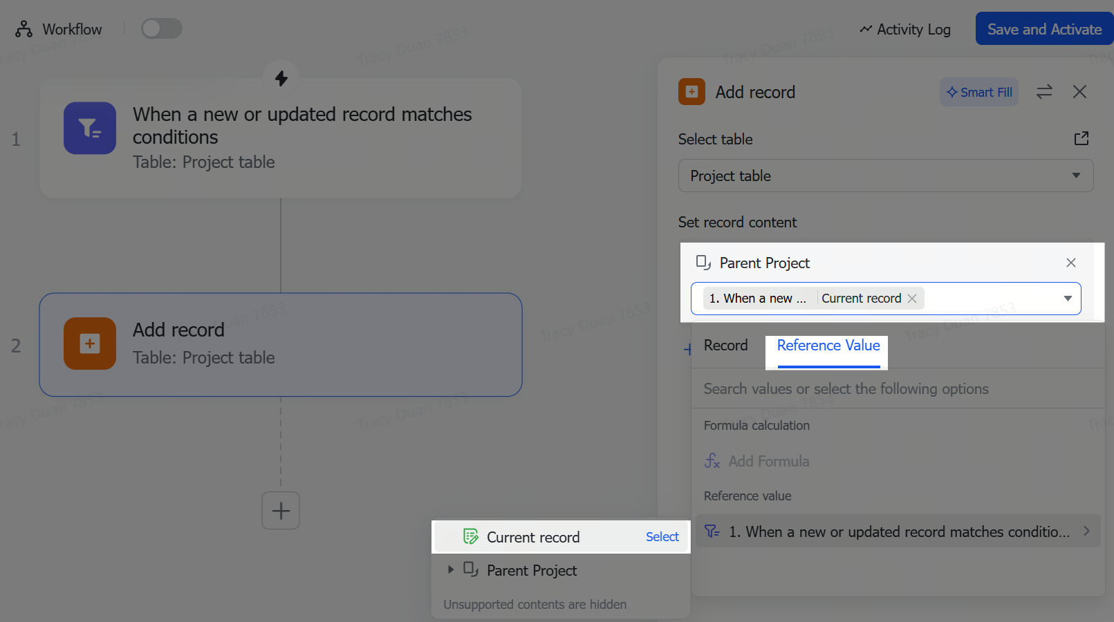 Base best practices: Configure link fields in workflows and automations
