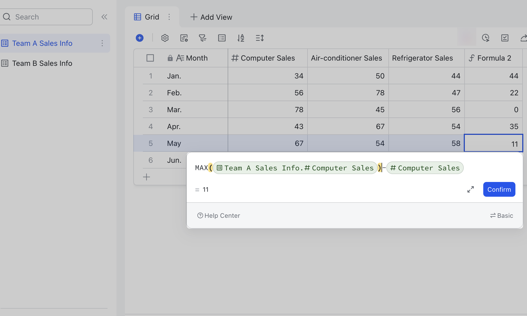 Reference data in formula fields in Base