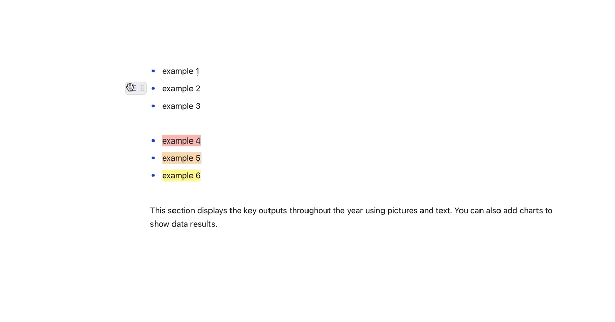 Indent content in Docs
