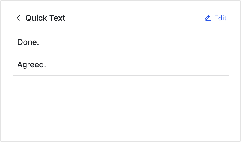 Leave review comments in approvals and set up quick text