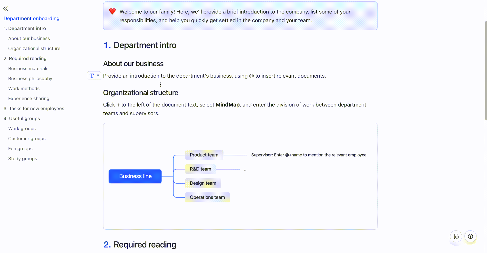 Use toolbars in Docs