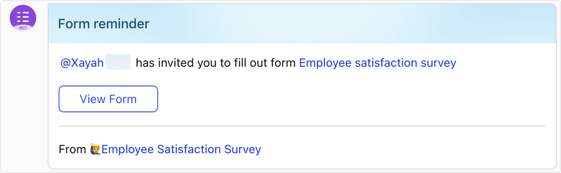 Use the notification function in Feishu Forms