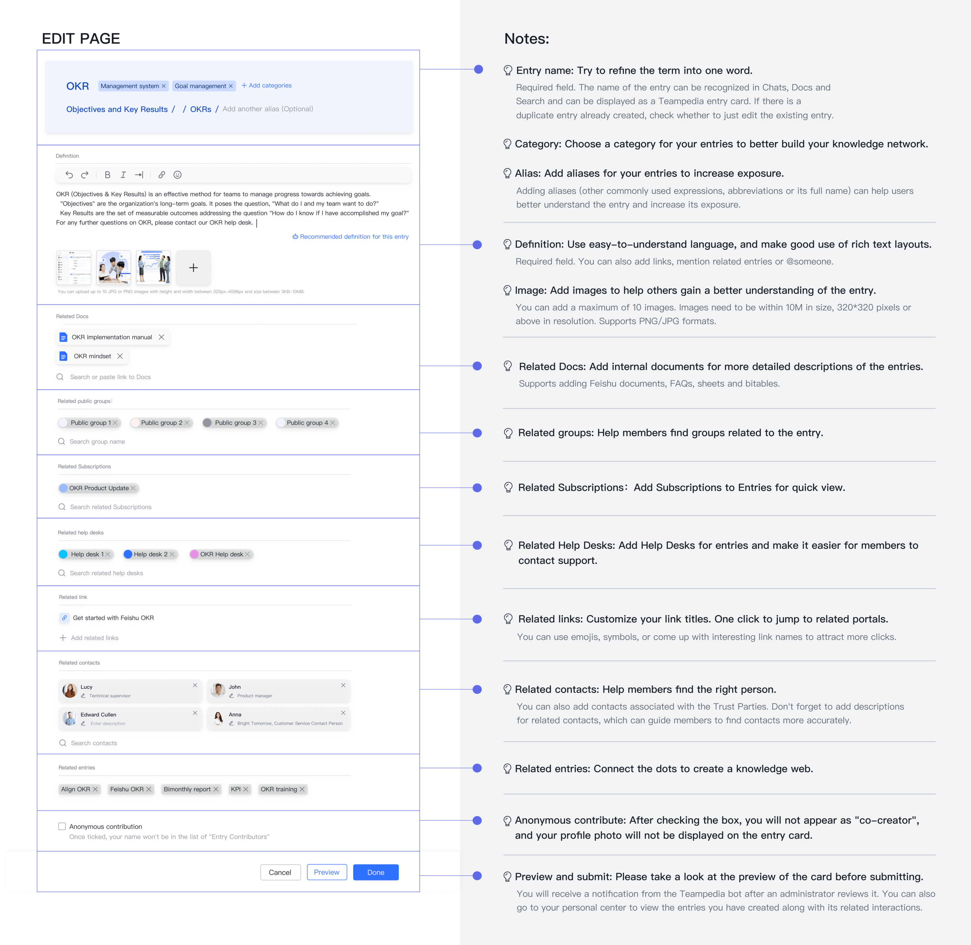 Create, Edit and Update Entries in Lingo