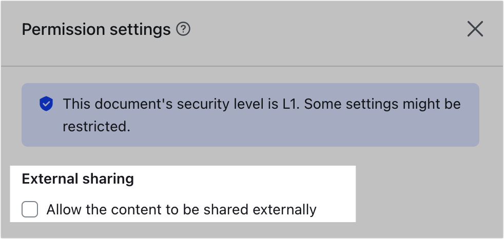 Turn off sharing of documents and folders