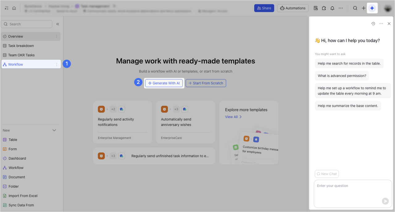 New features for Base