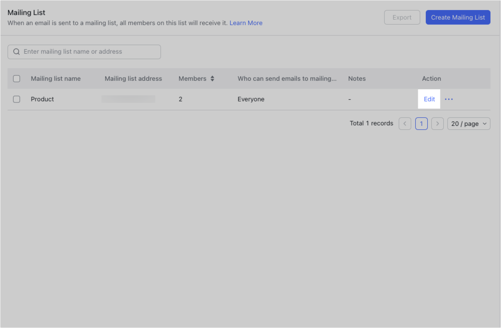 Admin | Enable email approval for mailing lists