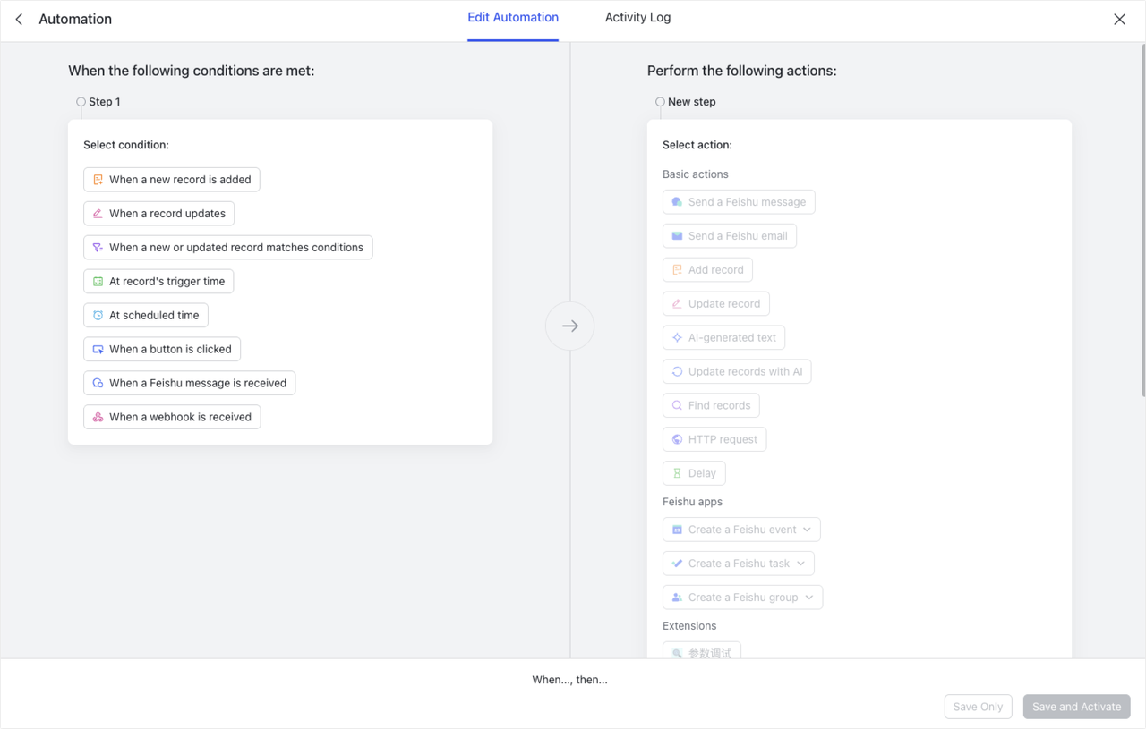 Use automations in Base