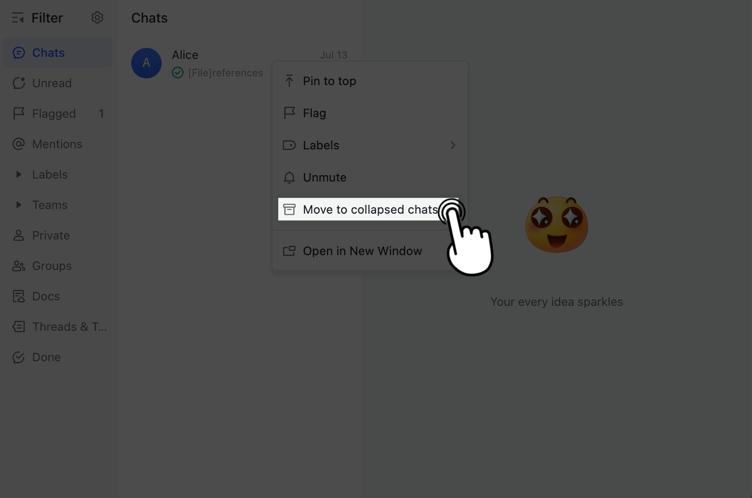 Mute chat notifications