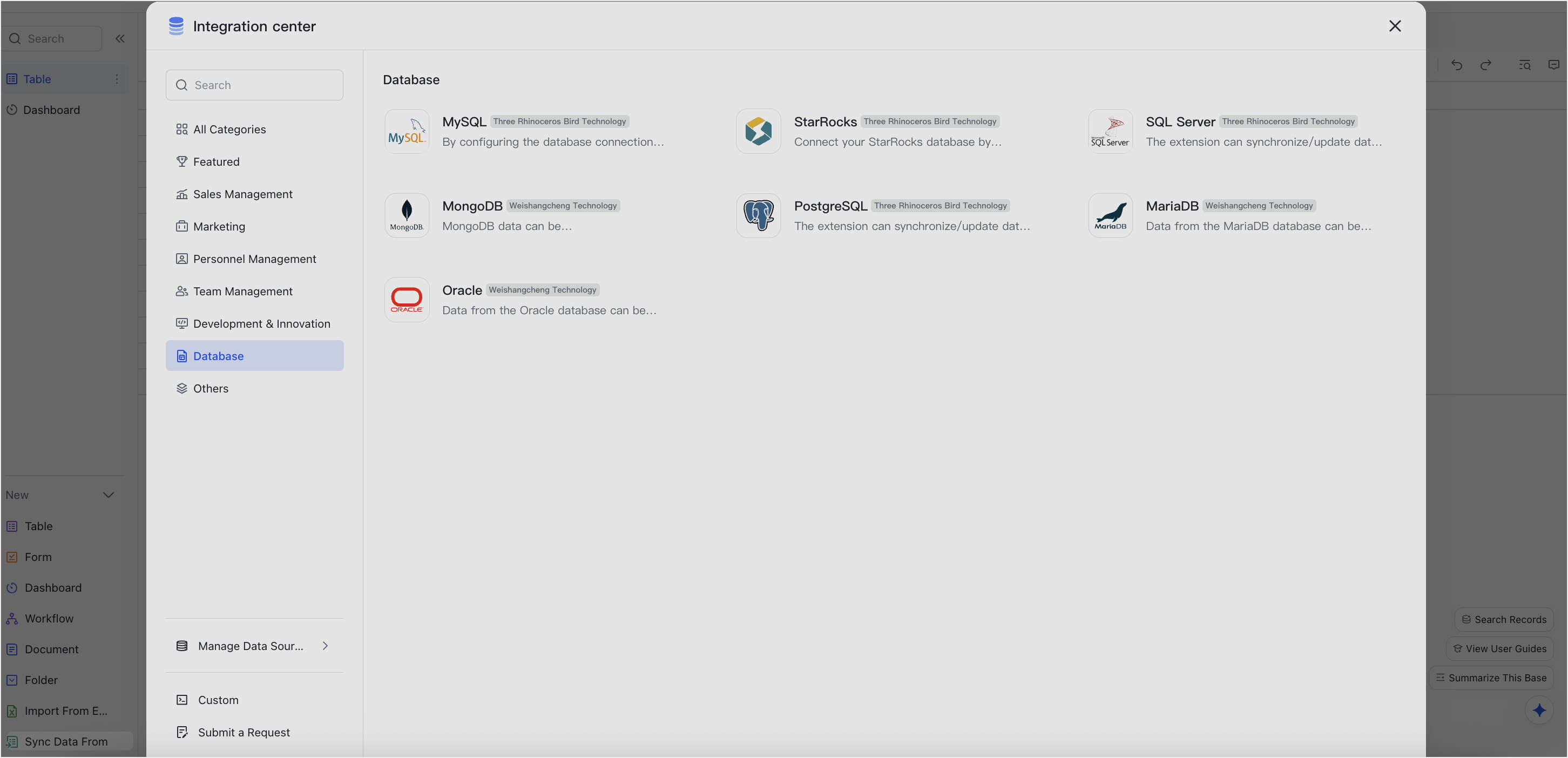 New features for Base