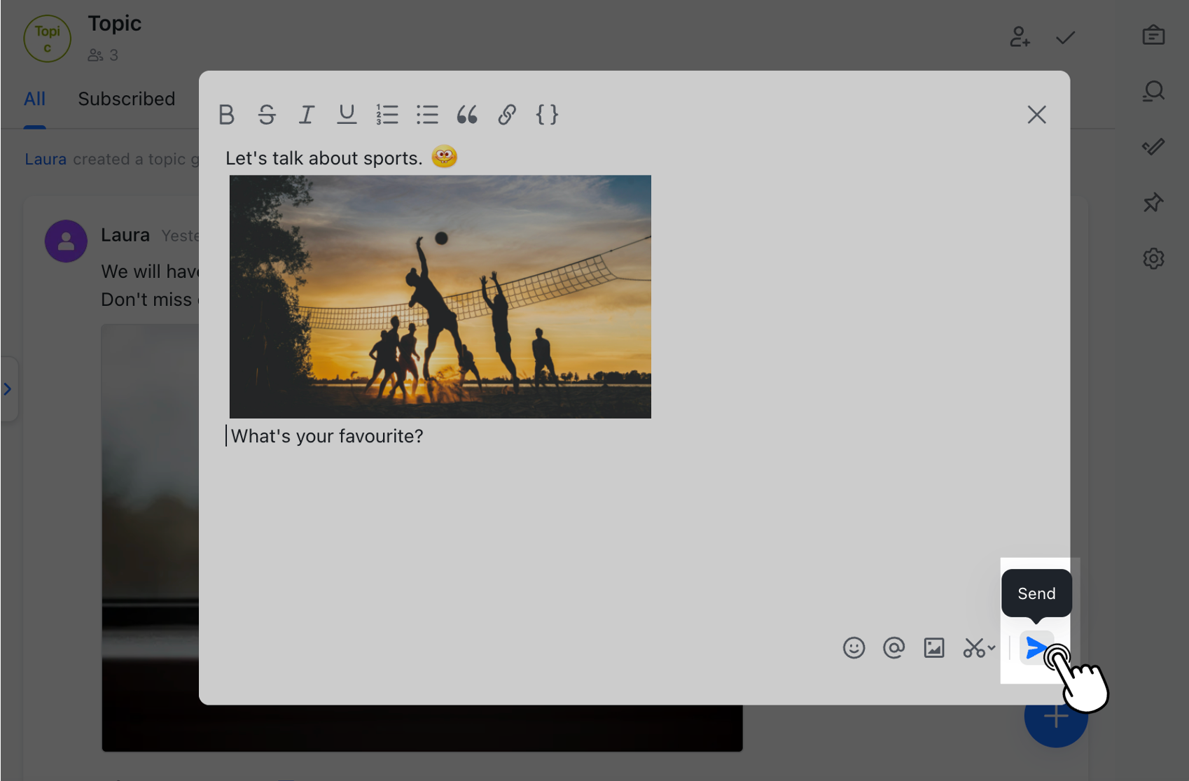 How to use topic groups?
