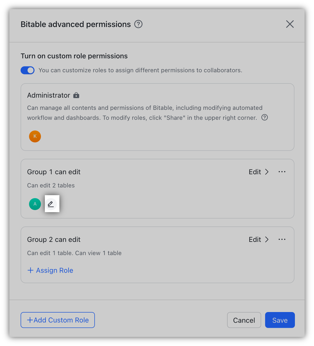 Use Bitable advanced permissions