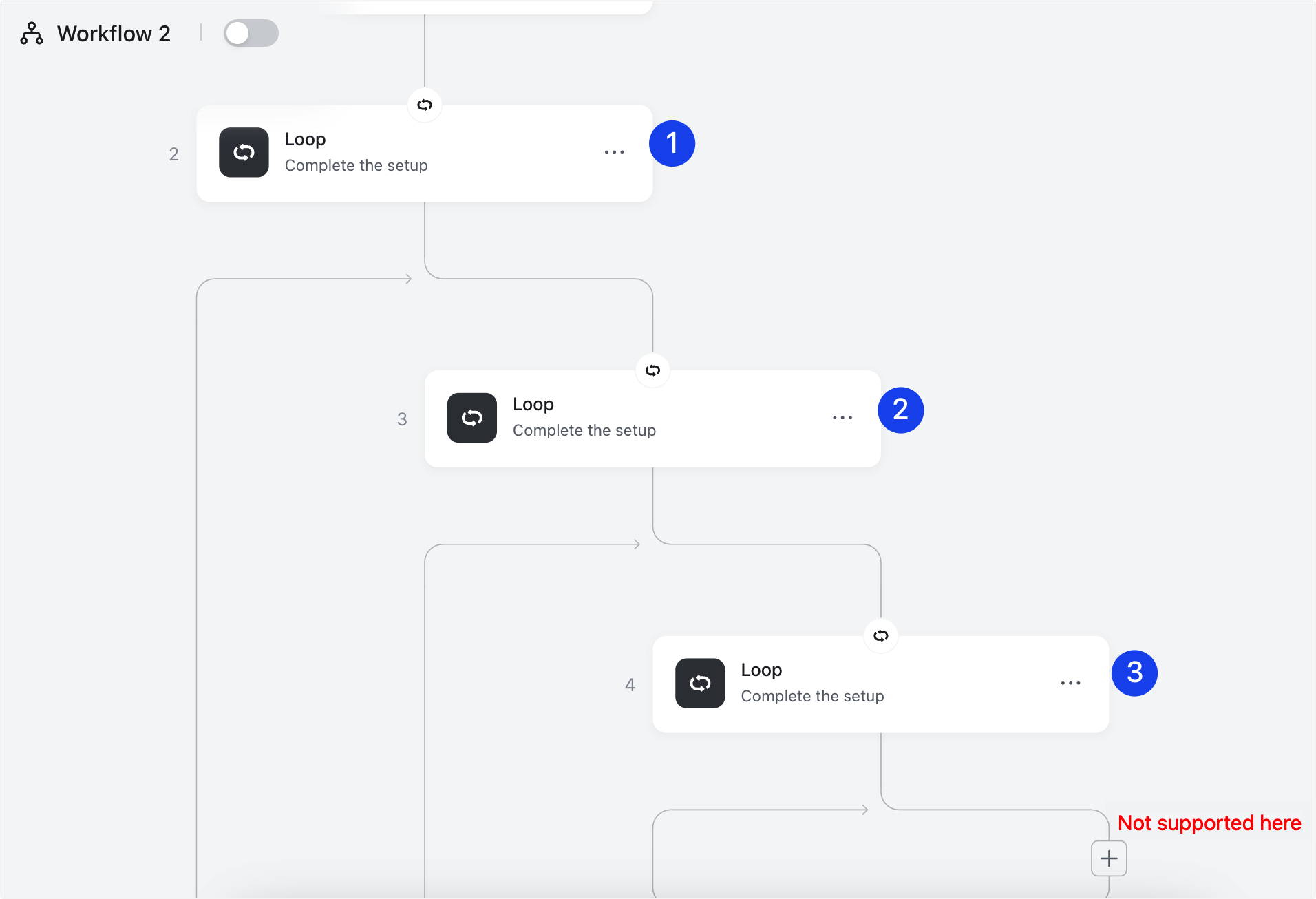 Use loops in workflows