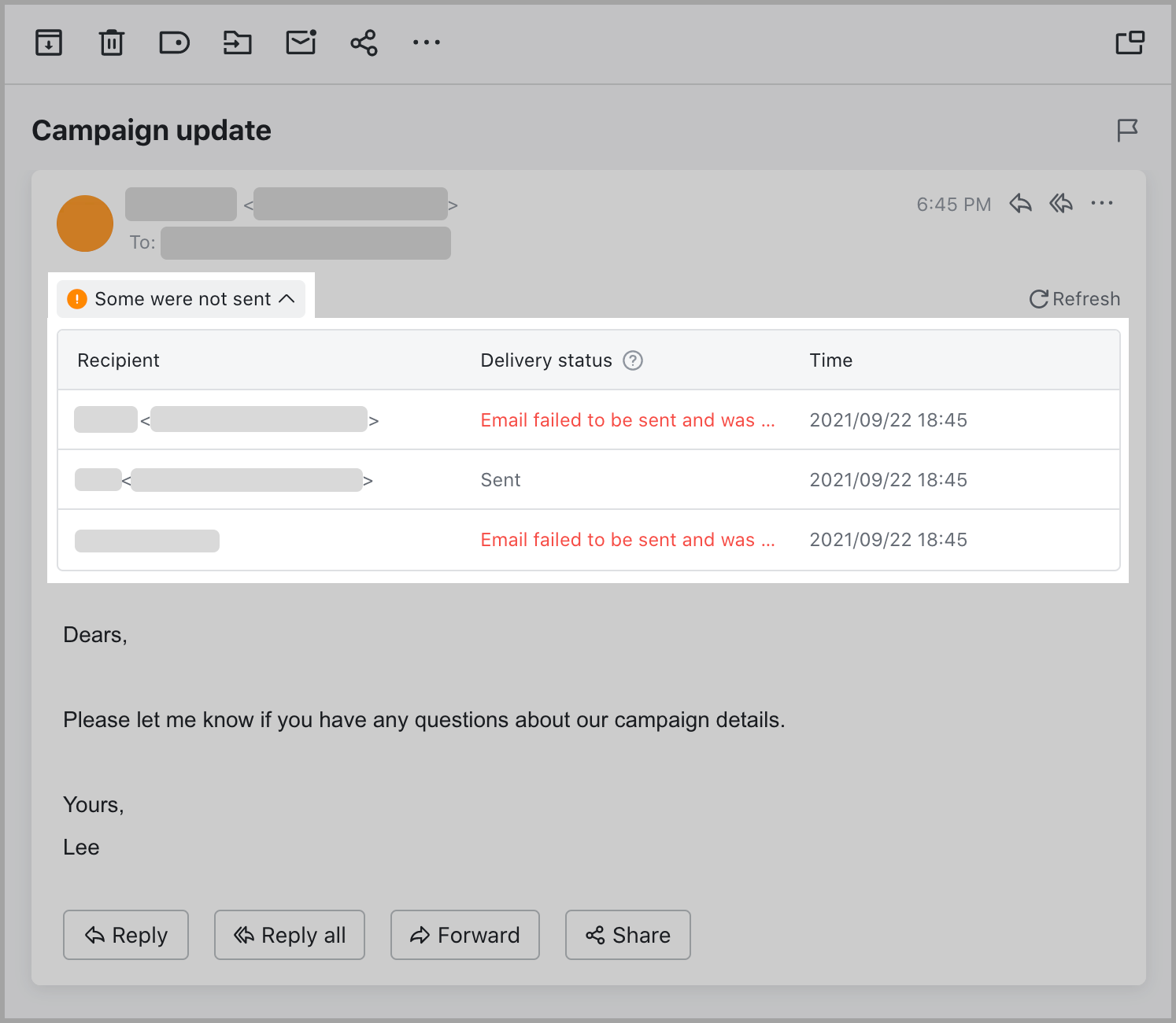 view-email-delivery-status