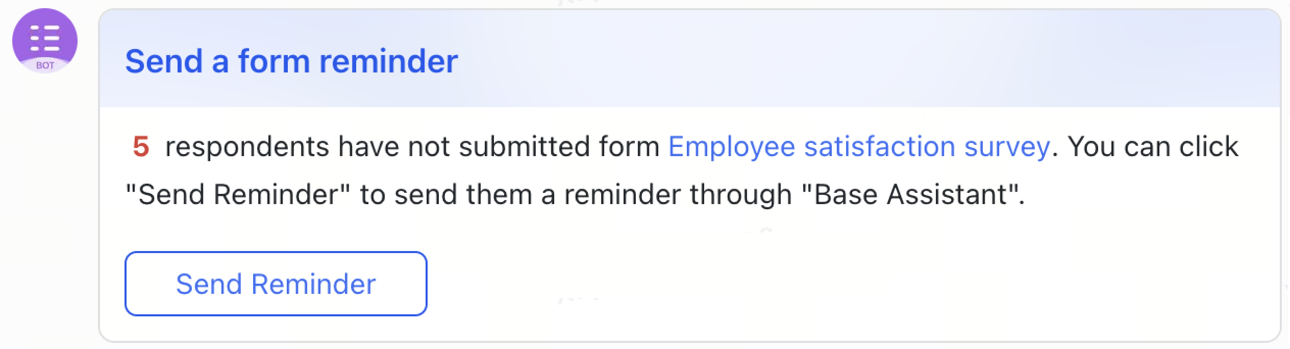 Use the notification function in Feishu Forms