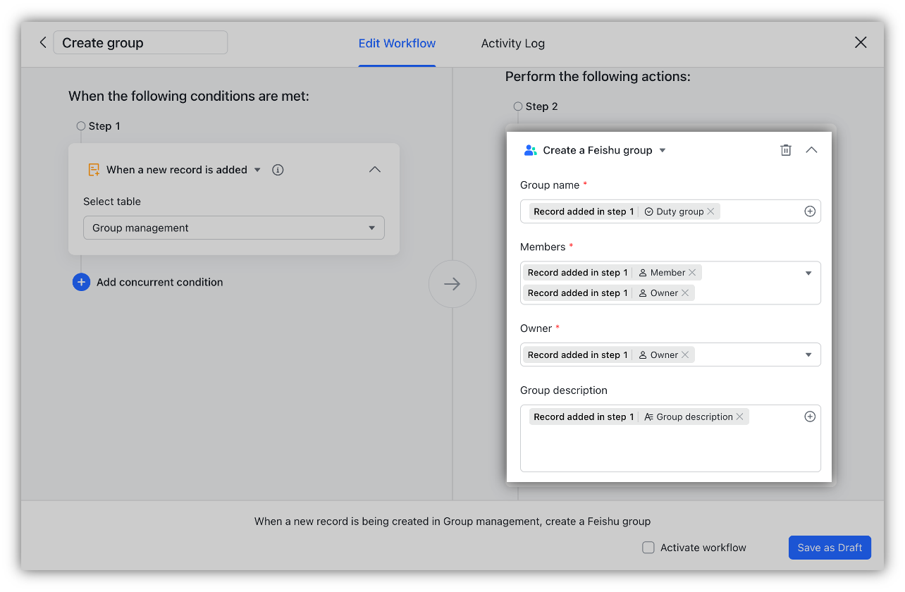 Create Feishu Tasks Events And Groups With Automated Workflows