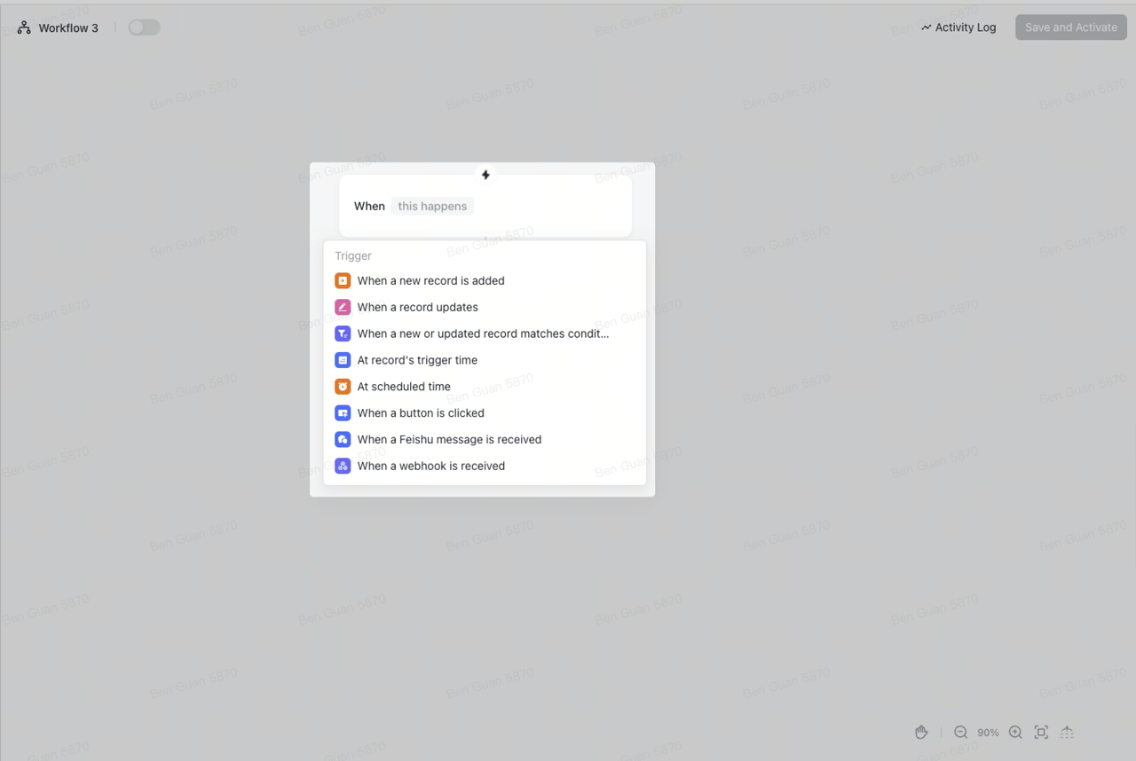 Use Workflow in Base