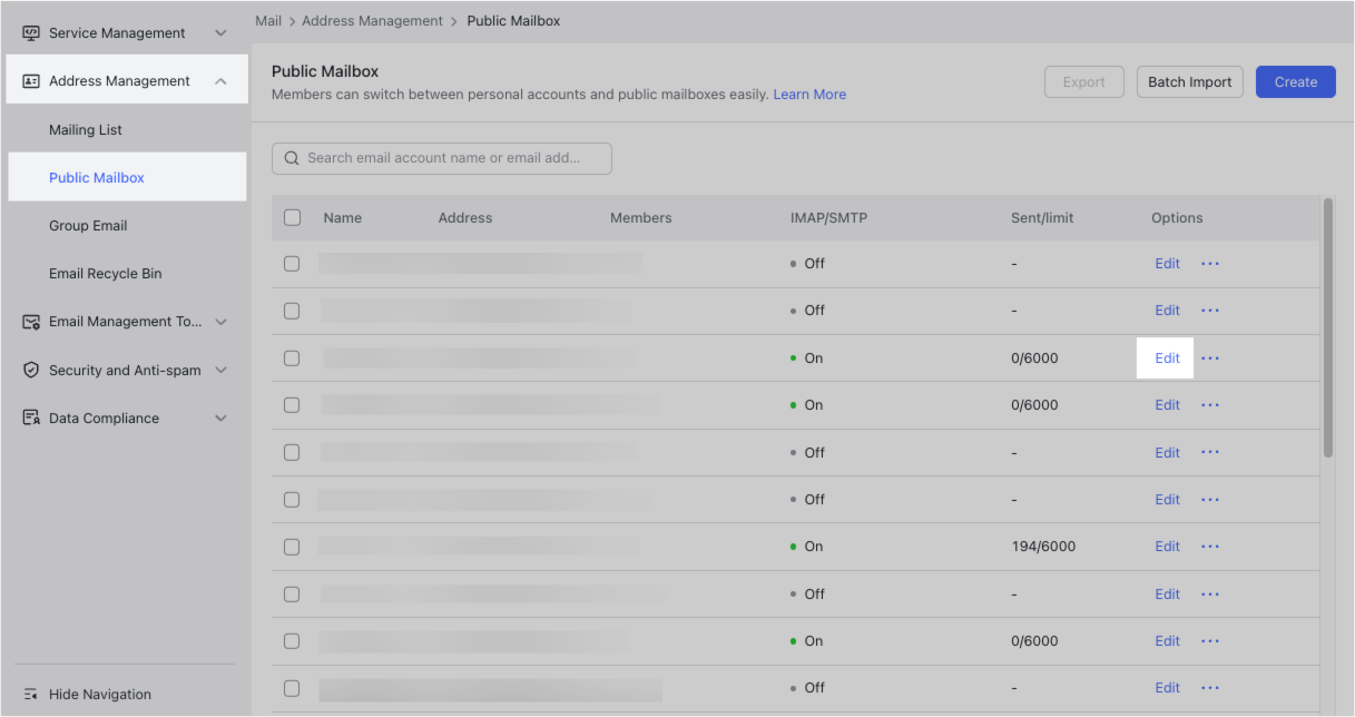 Update the SMTP server settings in business systems during the email ...