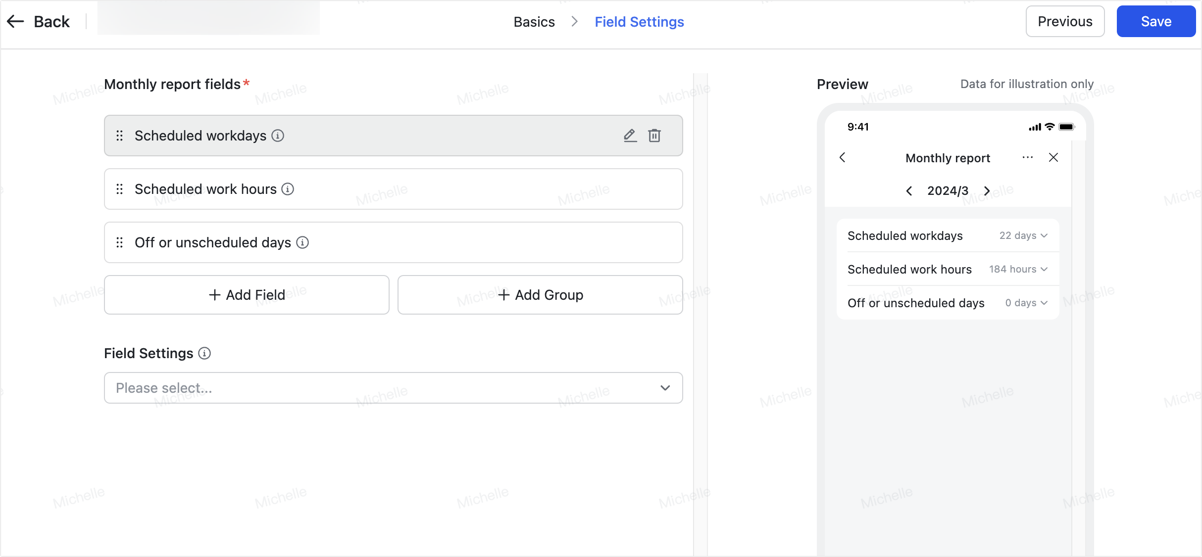 Admin | Set mobile attendance reports