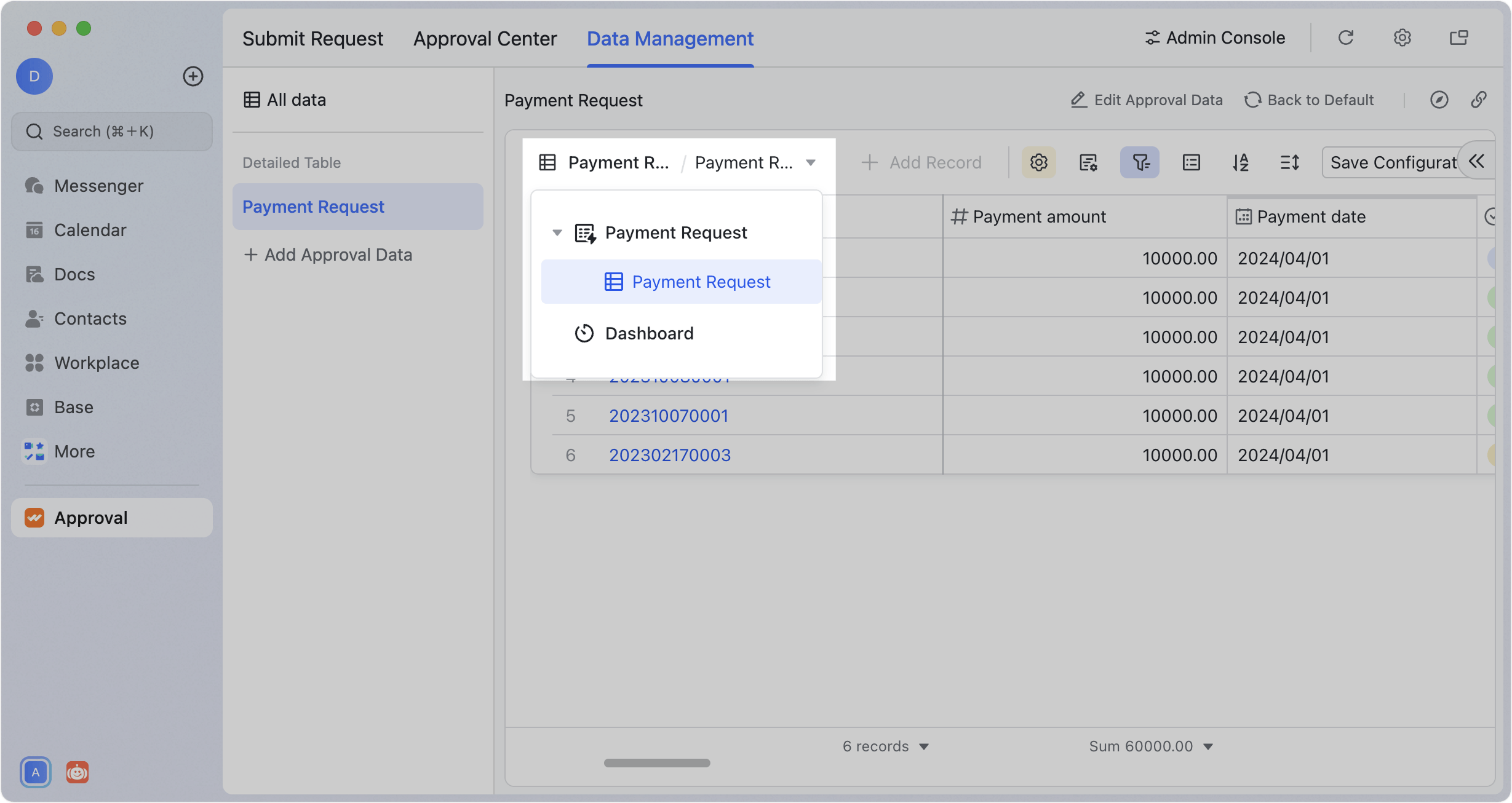 Sync data to Base from Feishu Approval
