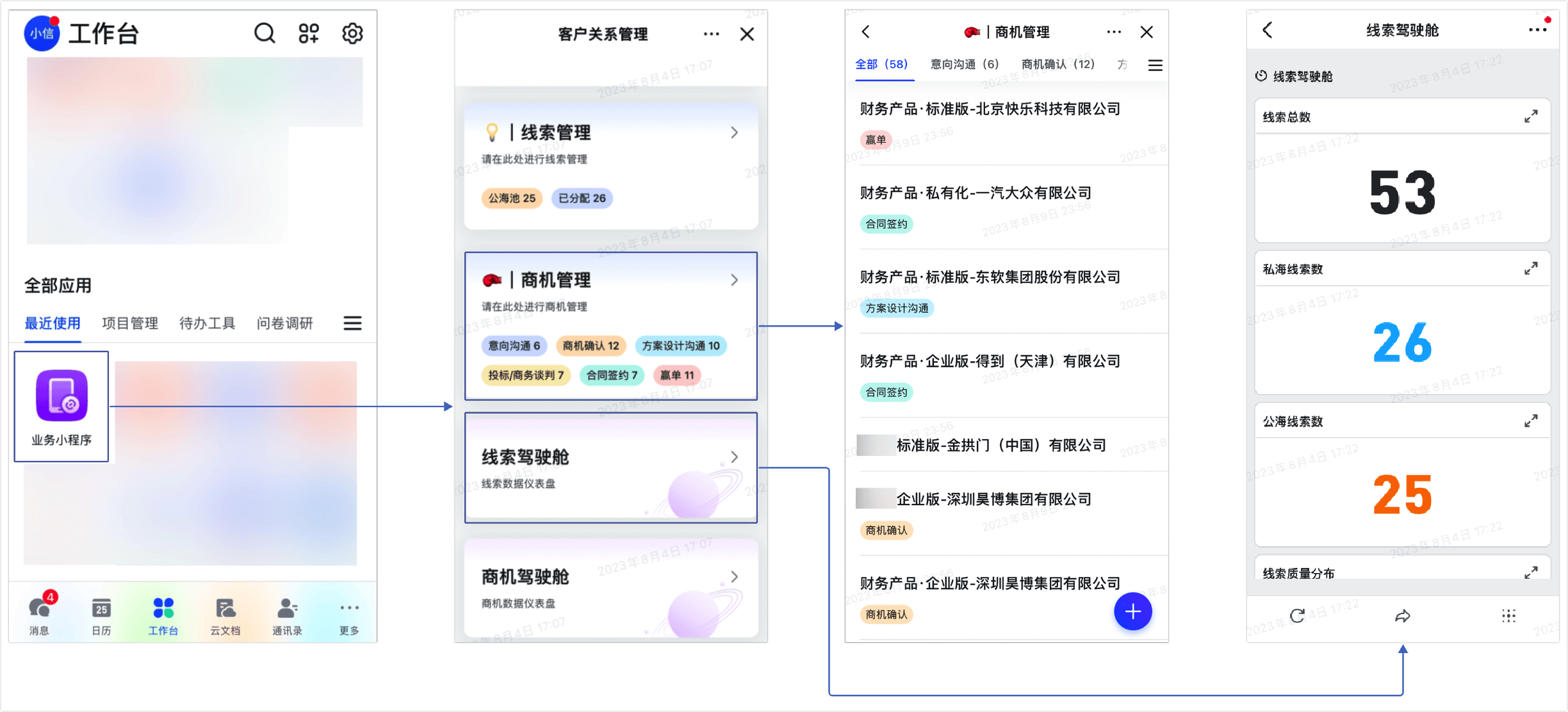 使用业务小程序