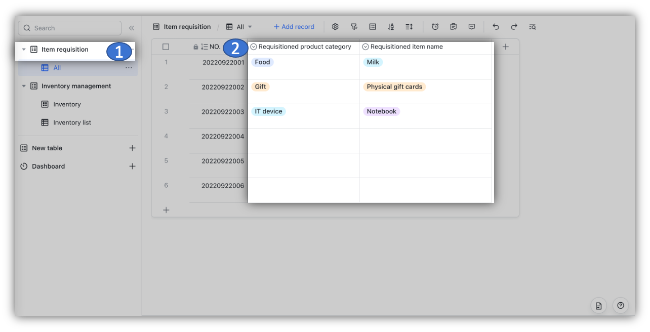 Create multi-level dropdown lists with single and multiple options fields