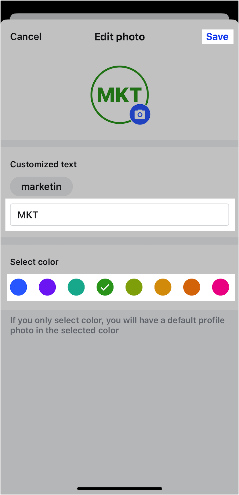 Edit group information