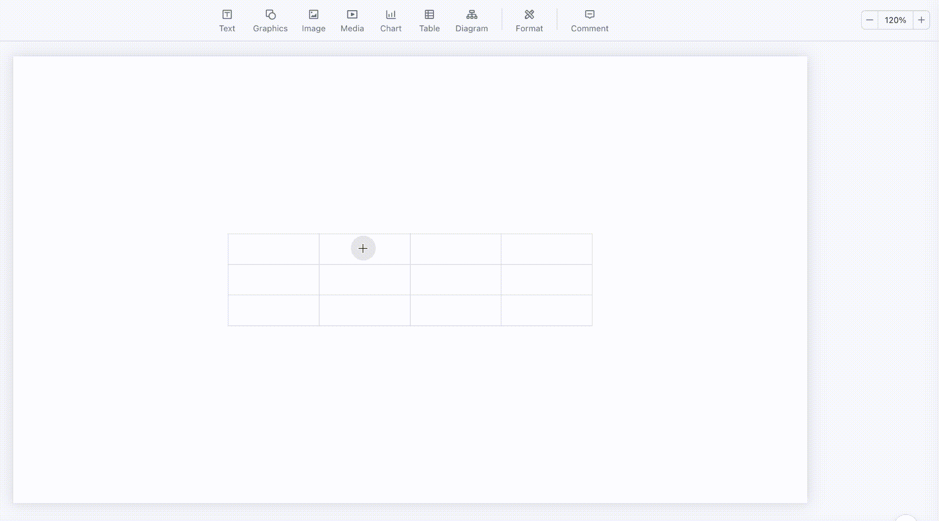Add tables to slides