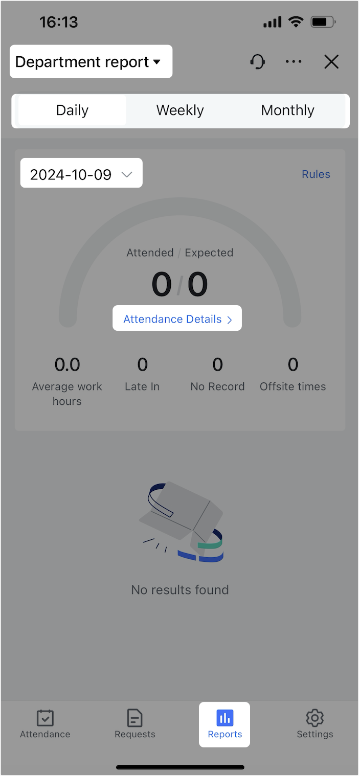 Admin | View team attendance data on the Feishu mobile app