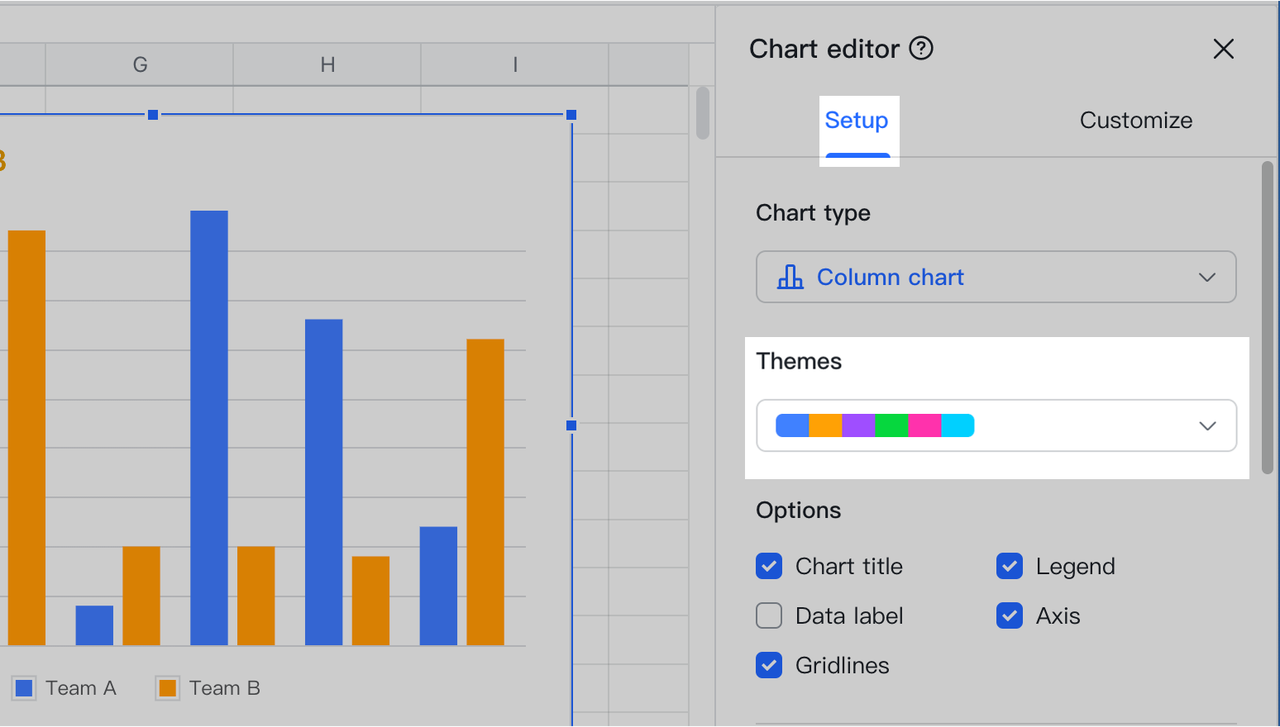 Chart Editor Sheets 