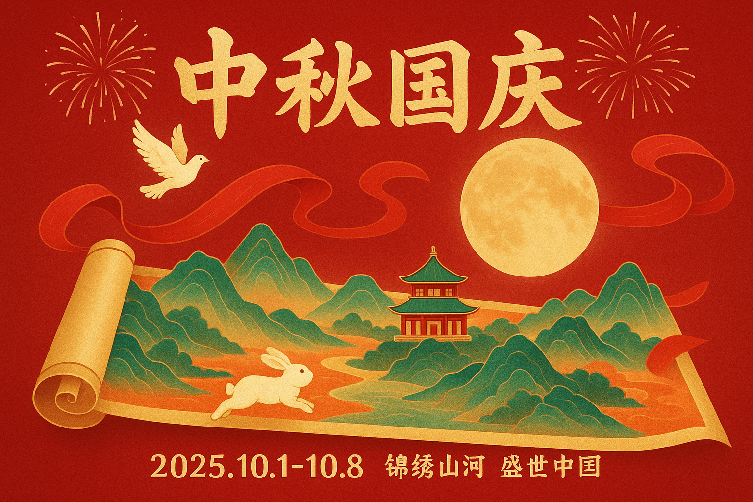🎇 国庆中秋双节主题 - imagin AI 创意提示词合集 