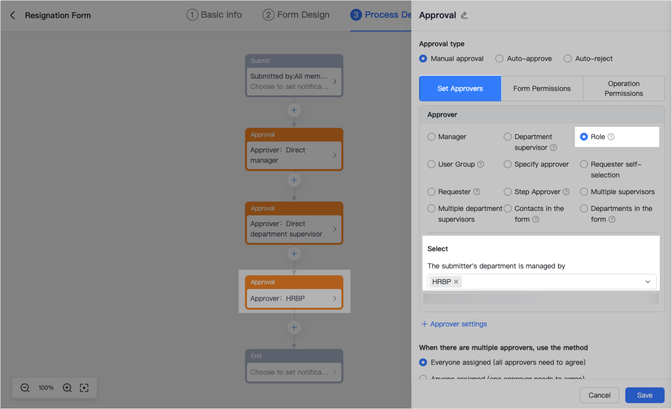 Admin | Create a termination approval