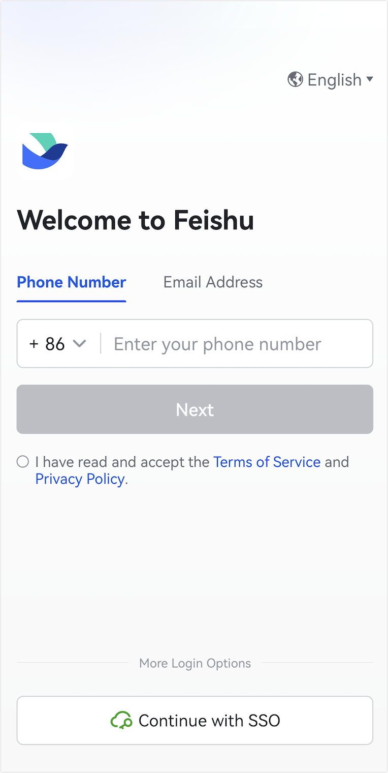Sign up for an account