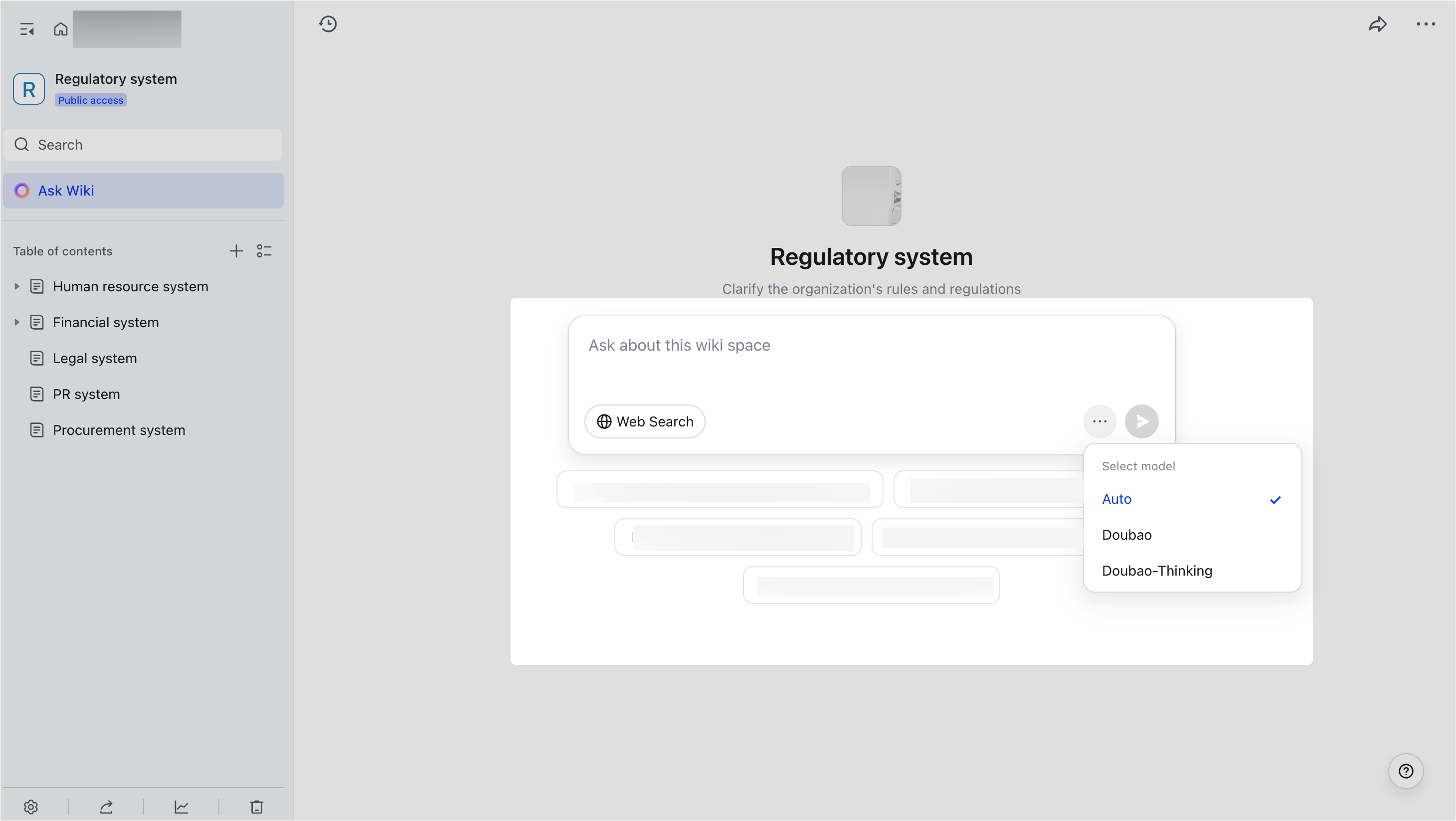 Using Knowledge AI in Wiki